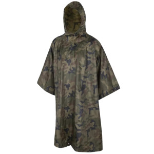 Peleryna Przeciwdeszczowa Ponczo Helikon U.S. Model - PL Woodland