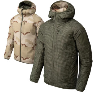 Kurtka Ocieplana Helikon Wolfhound Hoodie Dwustronna - Desert Night Camo / US Desert
