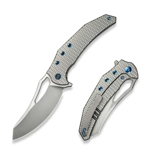 Nóż składany WE Knife Epaulette Titanium, Polished Bead Blasted M390 by Gavko Knives (WE24024-3)