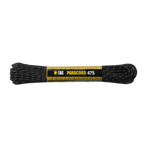 Linka Paracord 3mm M-tac 475 - 15m - Black Reflective