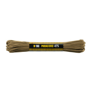 Linka Paracord 3mm M-Tac 475 - 15m - Coyote