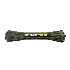 Linka Paracord 3,6 mm M-Tac 550 Mil-Spec - 15m - Ranger Green Reflective