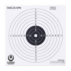 Tarcze Strzeleckie Range Solutions Kpn 100szt - Papierowa Tarcza 14x14 Cm