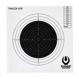 Tarcze Strzeleckie Range Solutions Ksp 100szt - Papierowa Tarcza 20x20 Cm