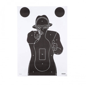 Tarcze Strzeleckie Sylwetkowe Ts-10 Francuz 50szt - Papierowa Tarcza 49,5 X 69,5 Cm