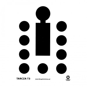 Tarcze Strzeleckie Range Solutions T3 Bulinek 50szt - Papierowa Tarcza 68x48 cm