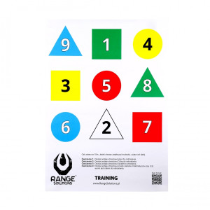 Tarcze Strzeleckie Range Solutions Training 50szt - Papierowa Tarcza 70x70 Cm