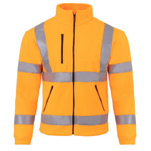 Polar Bluza Polarowa FLEECE MAN - Orange Fluor