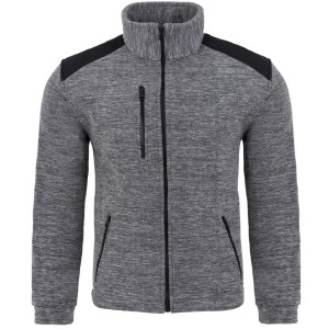 Polar Bluza Polarowa FLEECE MAN - Grey Melange/Black