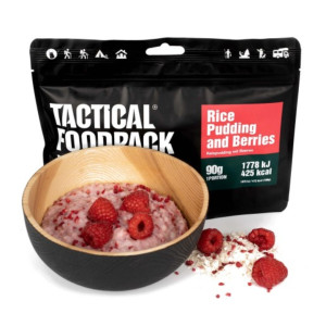 Żywność Liofilizowana Długoterminowa Danie TacticalFP Pudding Ryżowy z Malinami 290g