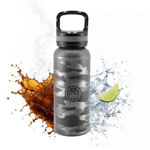 Butelka Termiczna na Wodę Bidon Stalowa Beretta 16oz 475ml - Camo Grey