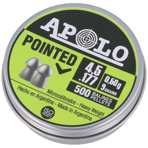 śrut Apolo Pointed 4.5 Mm, 500 Szt. 0.60g/9.0gr (19101)