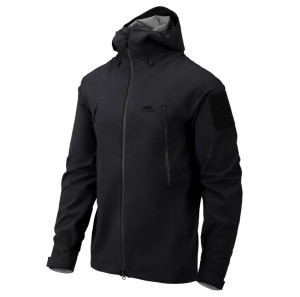 Kurtka Przeciwdeszczowa Męska Hardshell Helikon SQUALL - Czarna