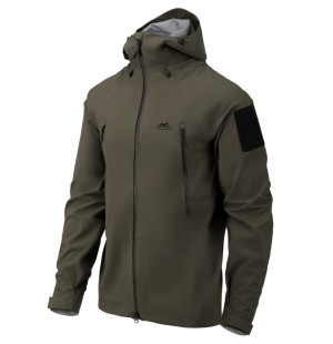 Kurtka Przeciwdeszczowa Męska Hardshell Helikon Squall - Taiga Green