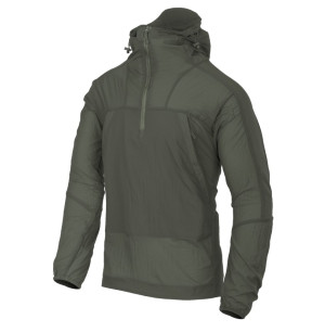 Kurtka Przeciwdeszczowa Wiatrówka Męska Helikon Windrunner Windpack - Alpha Green