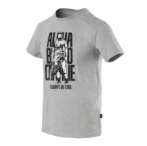 Koszulka Z Nadrukiem Męska Bawełniana Helikon T-shirtscud Abc - Grey Melange