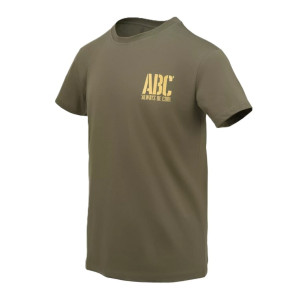 Koszulka z Nadrukiem Męska Bawełniana Helikon T-shirtScud ABC - Olive