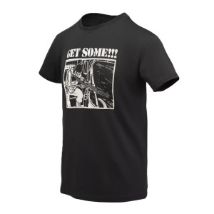 Koszulka z Nadrukiem Męska Bawełniana Helikon T-shirt Get some! - Czarna