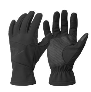 Rękawice Taktyczne Zimowe Softshellowe Helikon Lizard Grip - Czarne