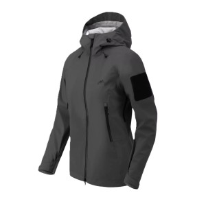 Kurtka Przeciwdeszczowa Przejściowa Damska Helikon Hardshell Squall - Shadow Grey