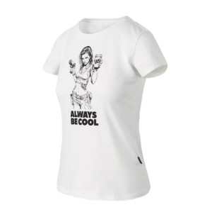 Koszulka Damska T-Shirt z Nadrukiem Helikon Slim (ABC Girl) - Biała