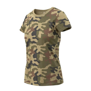 Koszulka Damska Bawełniana T-shirt Helikon Slim Organic - Pl Woodland