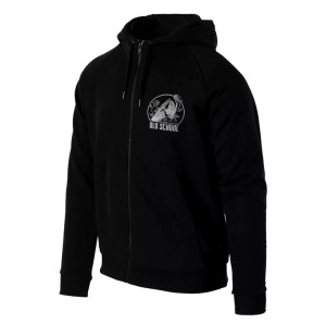 Bluza Taktyczna Męska/Damska z Kapturem Rozpinana Helikon Old School - Czarna