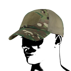 Czapka Baseballowa Camo Mesh - Multicam