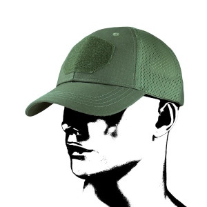 Czapka Baseballowa Camo Mesh - Olive