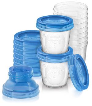 Philips Avent Via Beger 10pk + adapter