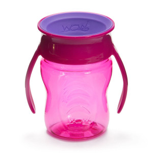 WOW Cup Baby Babykopp Rosa - 360° Tutekopp 207ml
