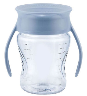WOW Cup Baby Babykopp Dempet Blå - 360° Tutekopp 207ml