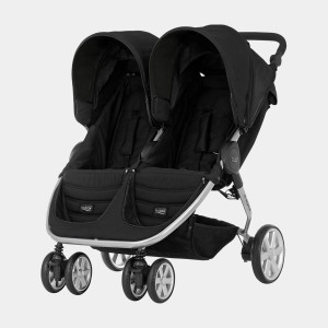 Britax B-Agile Double Søskenvogn, Sort
