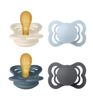 Bibs Smokker Supreme 4pk, Latex Size 1