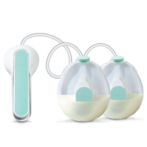 Elvie Wave Double, Manuell brystpumpe