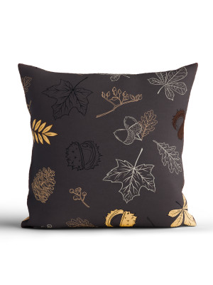 MKLuzkoviny.cz Bavlněný povlak na polštář Renforcé 40 x 40 cm - Podzimní elegance