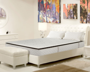 Saltea Ortopedica Bedora Intense Memory 180x200 cm, 7 zone, memory foam, arcuri invelite, 27 cm, medie, husa antialergica