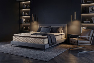 Saltea Ortopedica Bedora Intense Memory 140x200 cm, 7 zone, memory foam, arcuri invelite, 27 cm, medie, husa antialergica