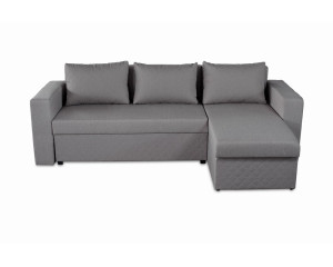 Coltar Extensibil Bedora Amadeo Gri 247x148x78 cm, lada de depozitare, reversibil
