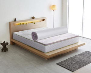 Topper Bedora Vienna Aloe Vera 7 zone 140x200 cm, memory cool gel, moale, 5 cm, husa detasabila, lavabila, antialergica