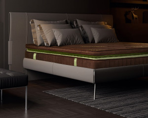 Saltea Bedora Dubai Chocolate Dream 160x200 cm, 28 cm, medie/tare