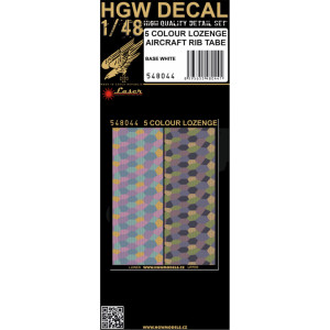 5 Colour Lozenge - Aircraft Rib Tapes