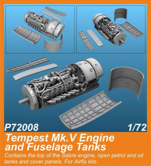 Tempest Mk.V Engine And Fuselage Tanks (For Airfix Kit)
