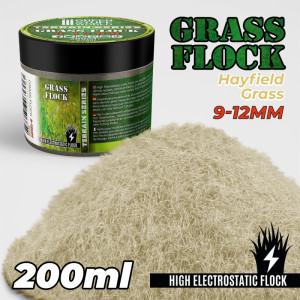 Static Grass Flock 9-12mm - HAYFIELD GRASS