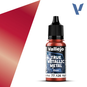 77126 True Metallic Metal BASE - Ruby Red