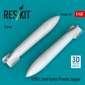 French SEPECAT Jaguar - 1200 L Fuel Tanks (2 pcs / 3D Printed)