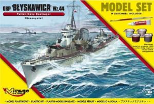 MODEL SET- ORP 'BŁYSKAWICA' wz.44 (Polski Niszczyciel II WŚ)