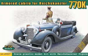 Armored Cabrio for Reichskanzler with Reichskanzler and driver figure