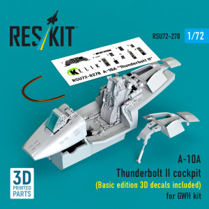 Fairchild A-10 A Thunderbolt II - Cockpit / Basic Edition - 3D Decals included (for GWH Kits / 3D-Printed)