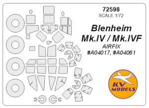 Blenheim Mk.IV / Mk.IVF (AIRFIX) + wheels masks